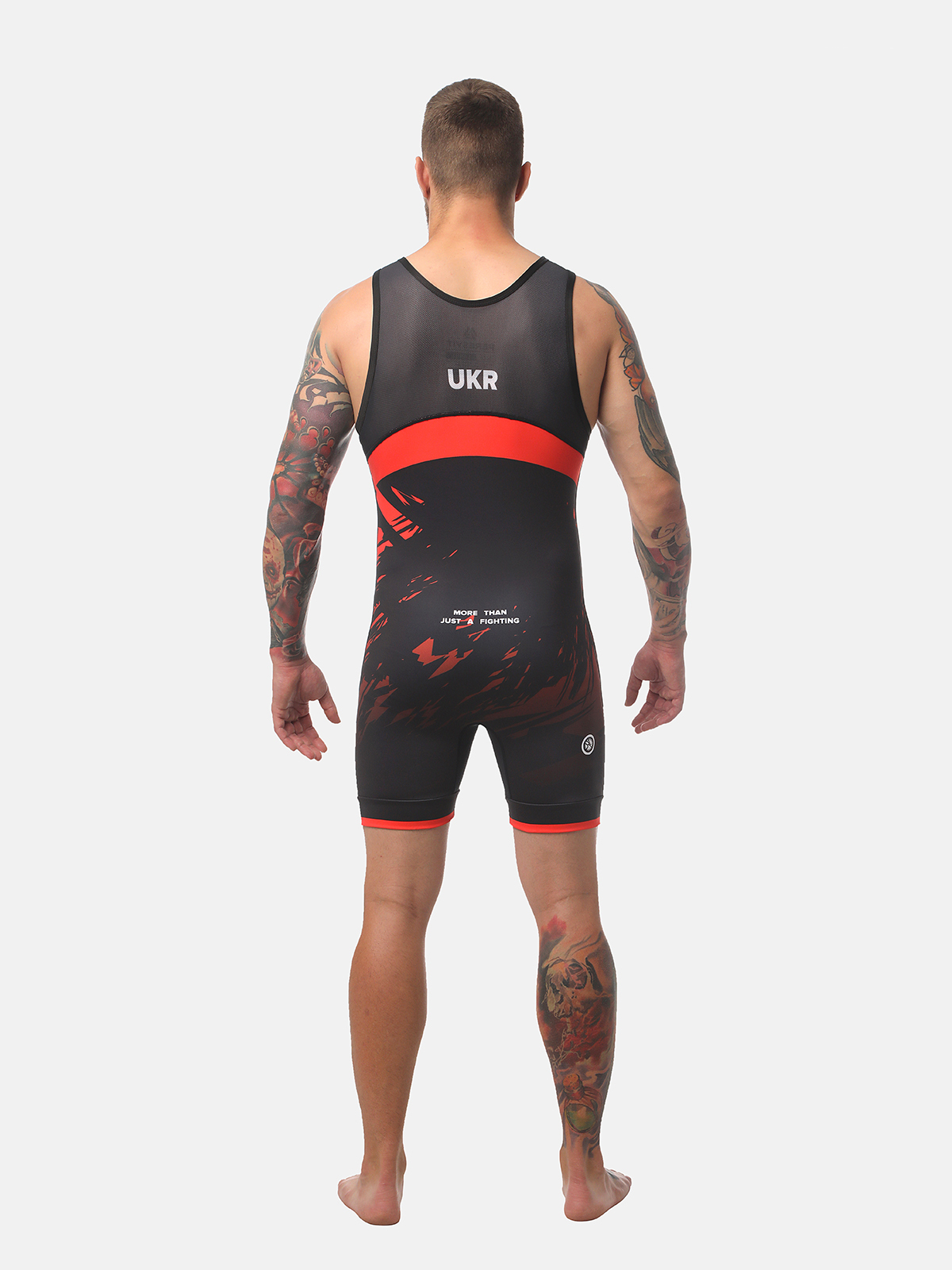 Peresvit Turmoil Adults Wrestling Singlet Red Black, Photo № 7